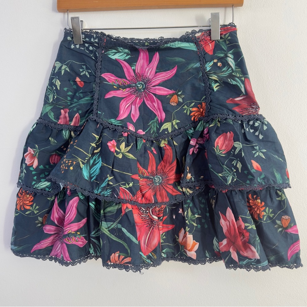 Especially Floral Ruffle Skirt Sz S